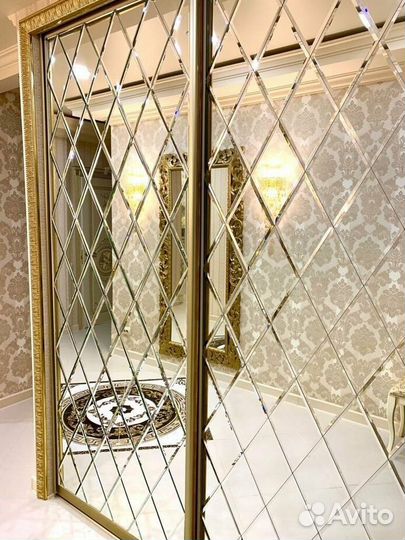 Нанесение орнамента на зеркало