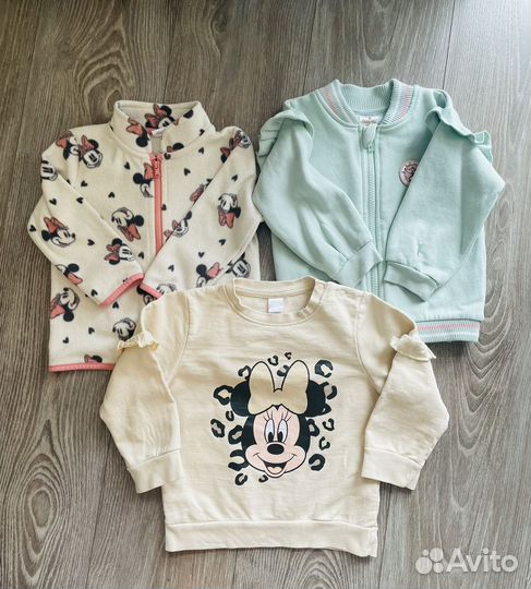 Вещи пакетом на девочку H&M, Next, Disney/80-86