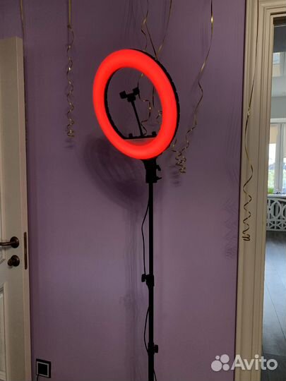 RGB Кольцевая лампа, 3 Штатива, пульт