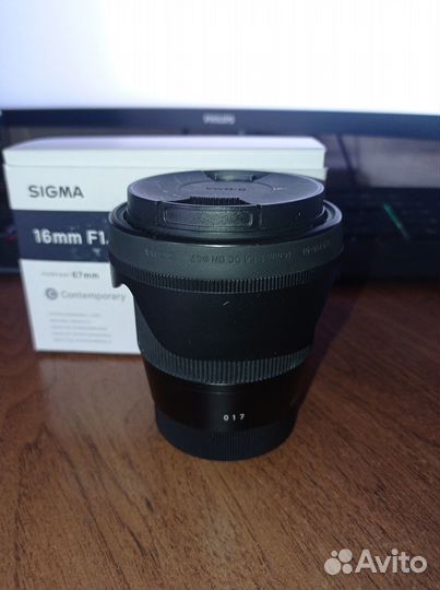 Объектив Sigma 16mm f 1.4 (Sony e)