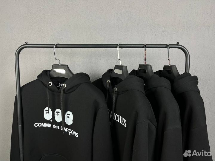 Худи Bape x Comme des garcons