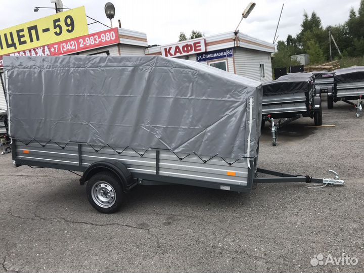 Прицеп «русич» 3,5х1,5 с тентом новый