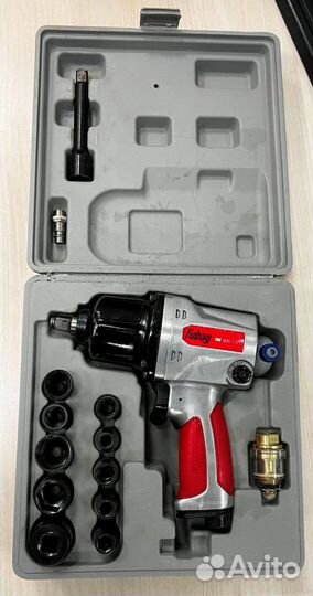 Ударный пневмогайковерт fubag IW900+набор головок