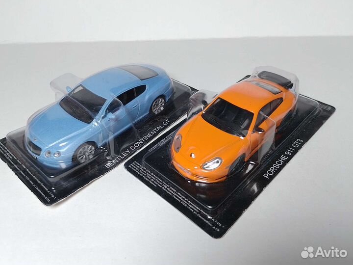 Porsche 911 GT3/ Bentley Continental GT 1:43