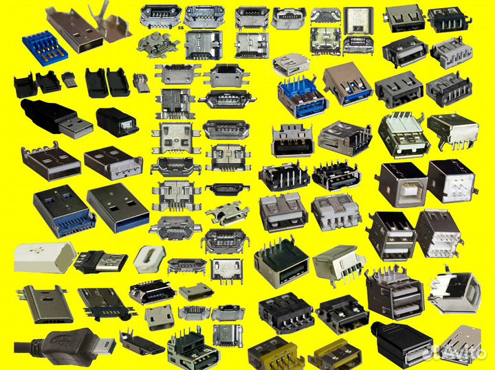 Разъёмы USB (micro, mini, Type-C) для планшетов