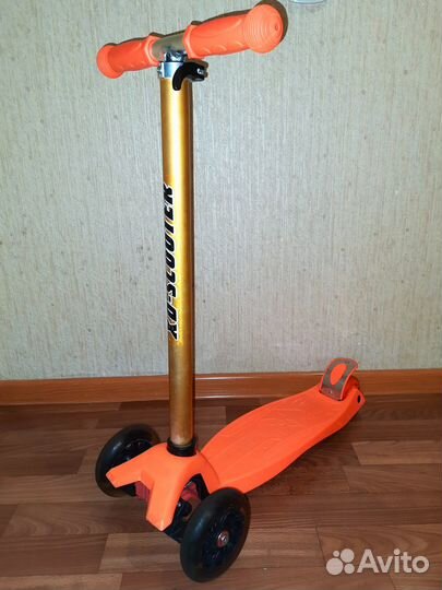 Самокат 3х колёсный XD Scooter Orange С Подсветкой