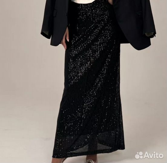 Юбка с пайетками