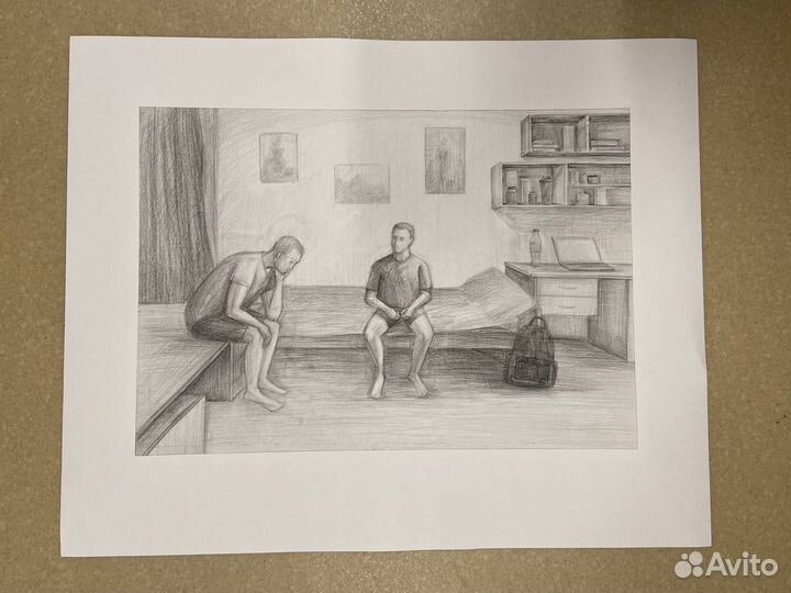 Учебные рисунки. Графика и живопись