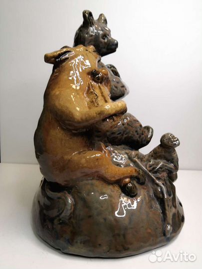 Скульптура авторская квартет Старая Гжель Керамика