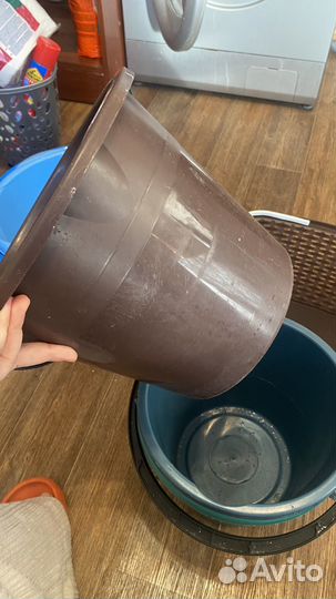 Бу ведра пластиковые