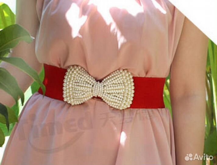 Пояс-резинка с бантом