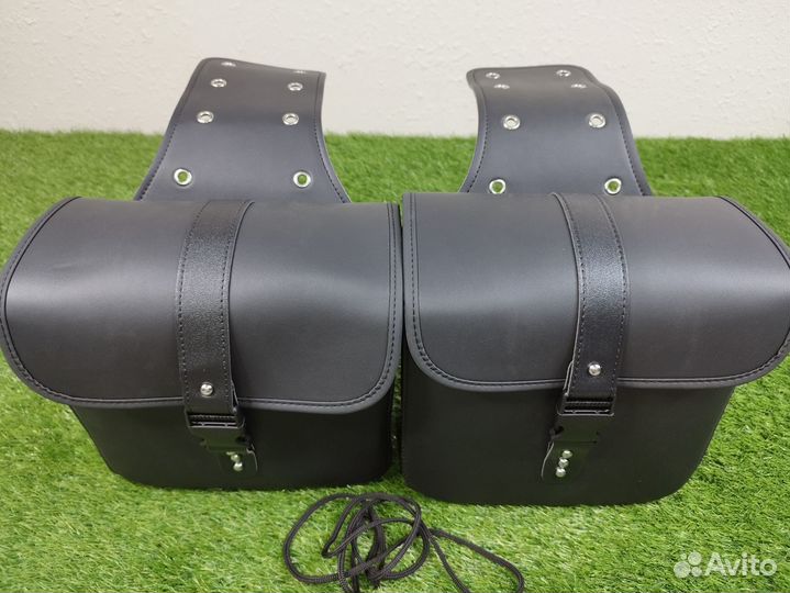 Мотосумки боковые. Цвет черный. Новые
