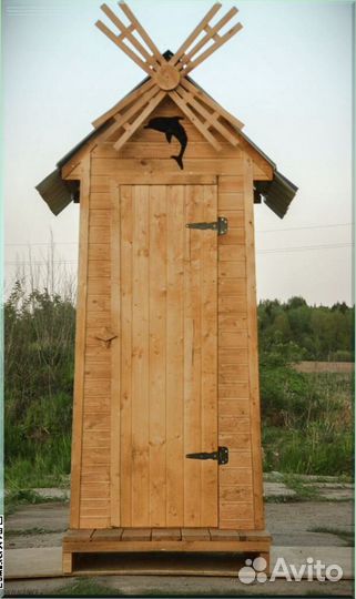 Дачный туалет с декором и установкой ZWS