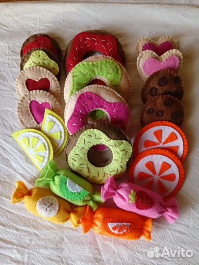 Игрушечная еда сладости из фетра