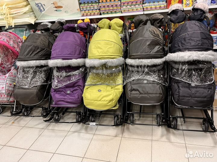 Санки, санки-коляски новые