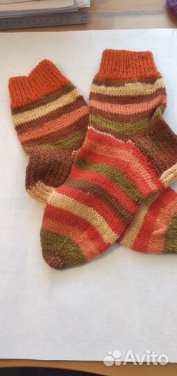 Вязанные носки ручной работы