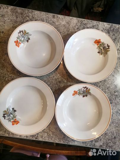 Тарелки суповые Дулево СССР