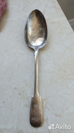 Ложка столовая серебро К. Д. Бальмонт