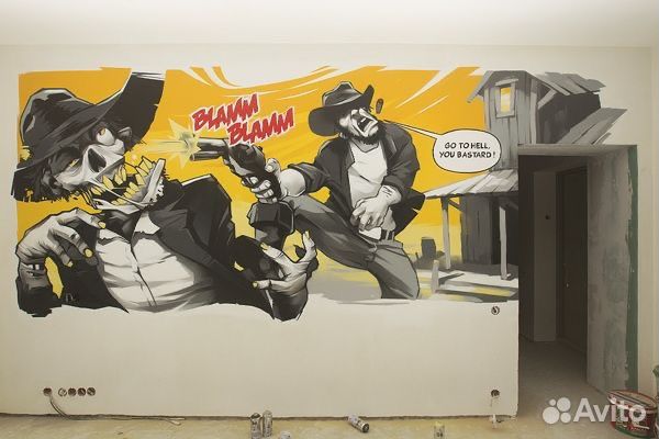 Граффити художник роспись стен объявление продам