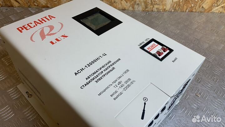 Стабилизатор напряжения Ресанта асн 12000 Н/1-Ц Lu