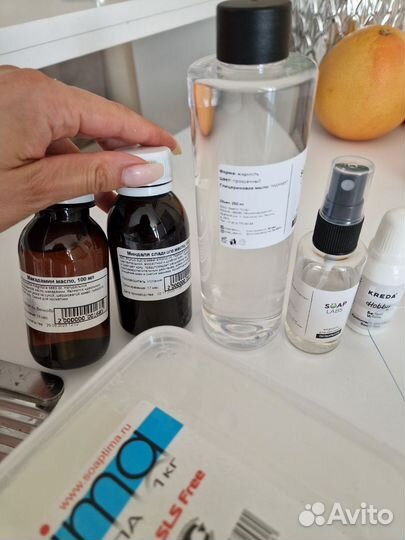 Набор для мыловарения основа масло краситель форма