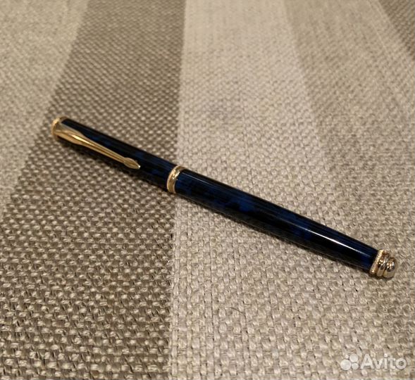 Красивая шариковая ручка латунь/перламутр
