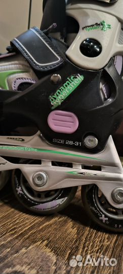 Роликовые коньки детские раздвижные