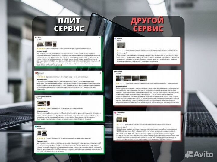 Замена стекла варочной панели/доставка в Пермь