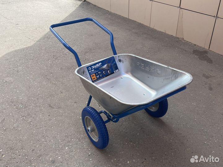 Тачка строительная двухколесная Зубр пт-500