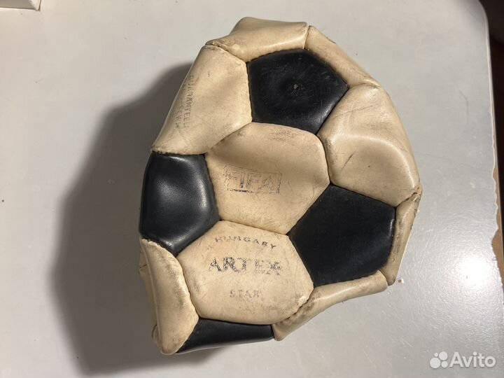 Футбольный мяч FIFA Раритет кожа с автографами