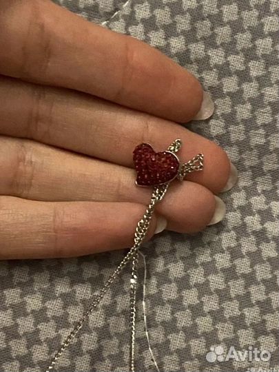 Swarovski кулон сердце