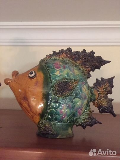 Рыбки керамика цветная