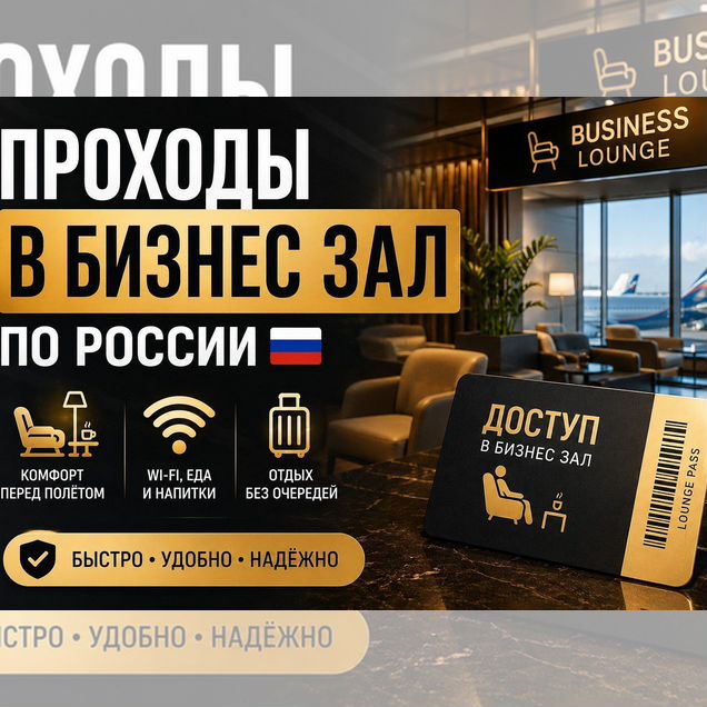 Проход в бизнес зал по России