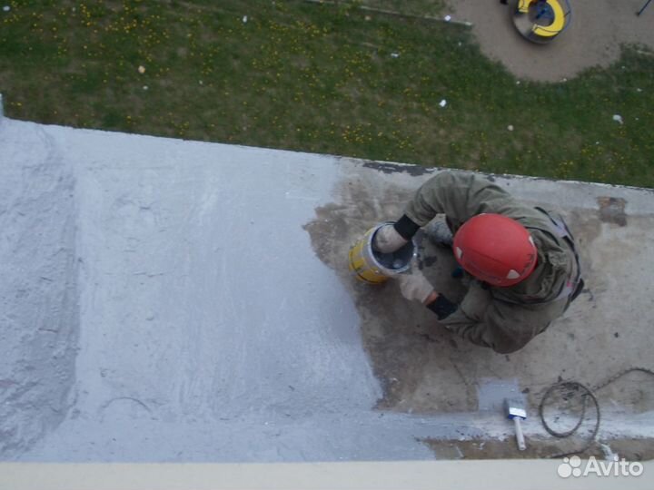 Устранение протеканий балконов, лоджий, кровли