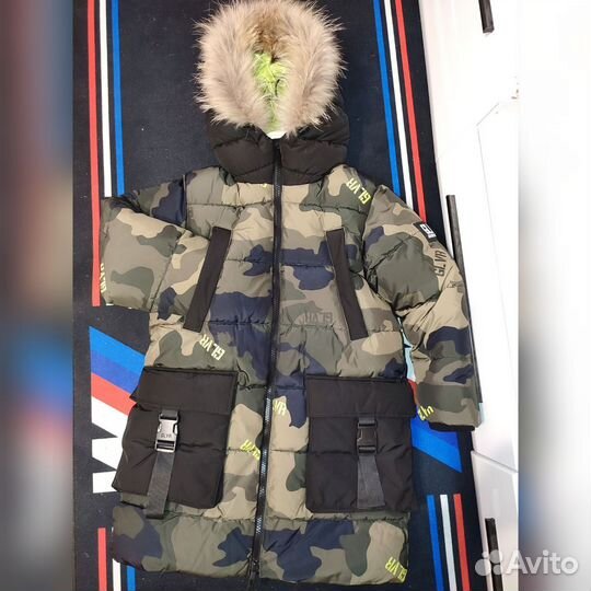 Парки - куртки Gulliver хаки камуфляж