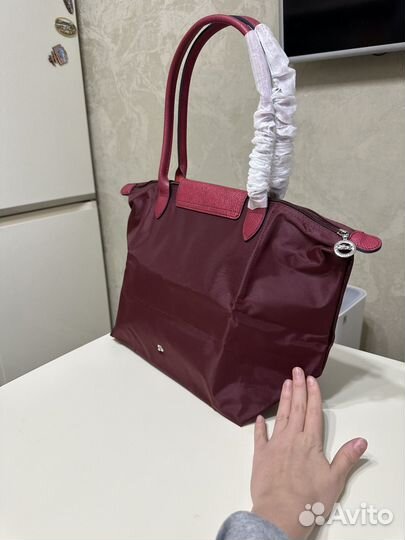 Сумка Longchamp Le Pliage L (бургунди)