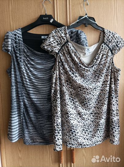 Две летние блузки топы из США 54-56