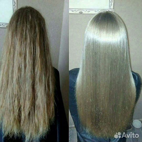 Кератиновое выпрямление,ботокс нано-пластика волос