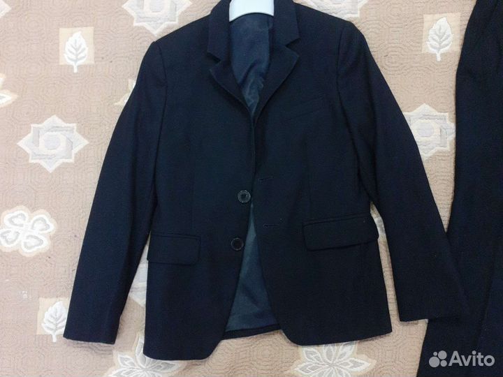 Школьный костюм для мальчика синий 128