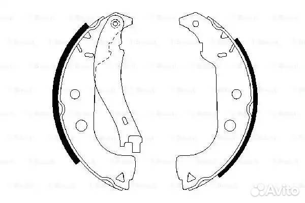 Колодки тормозные барабанные зад