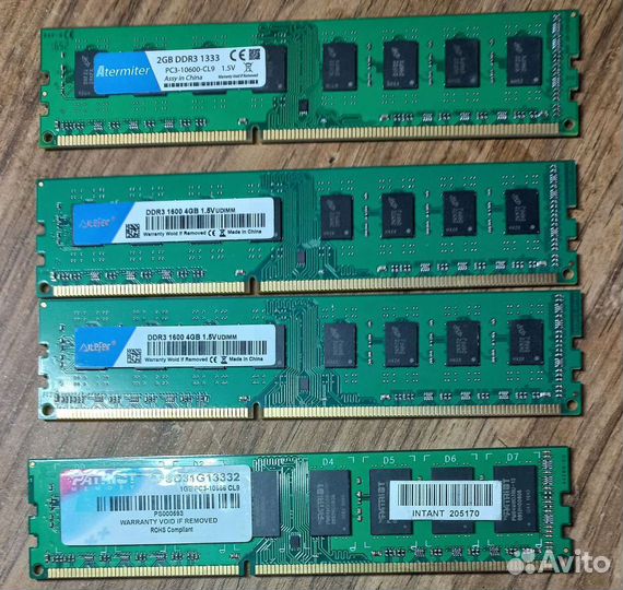 Продам оперативную память DDR3 пк и DDR2 Ноутбук