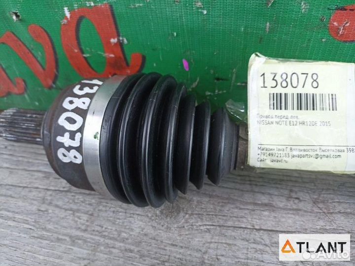 Привод передний левый nissan note