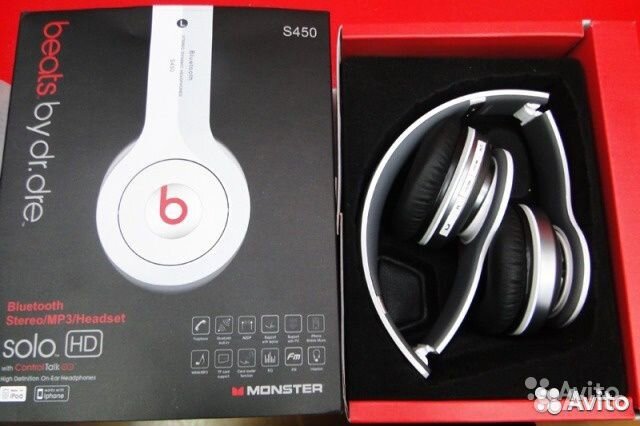 Monster Beats S450 Беспроводные наушники с MP3, FM