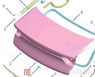 Крышка багажника Geely Preface