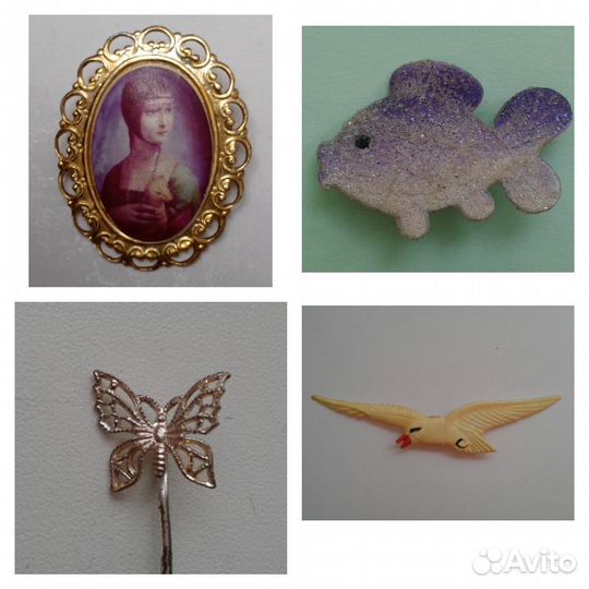 Винтажные броши СССР
