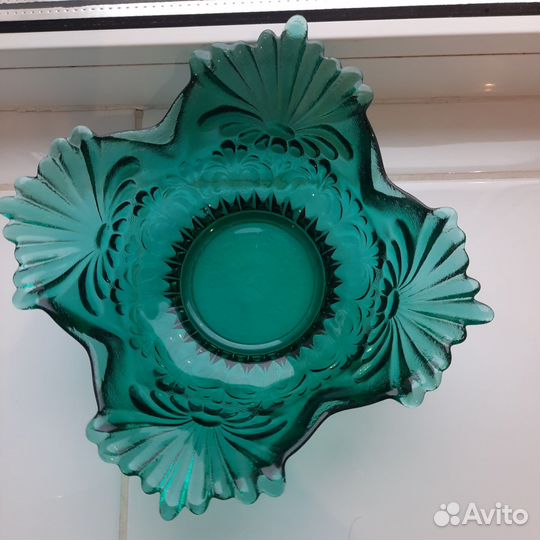 Конфетница старинное стекло