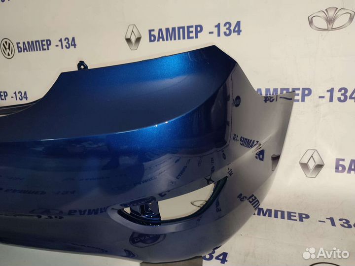 Бампер hyundai solaris 1 задний синий