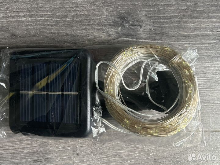 Гирлянда уличная, зарежается от солнца