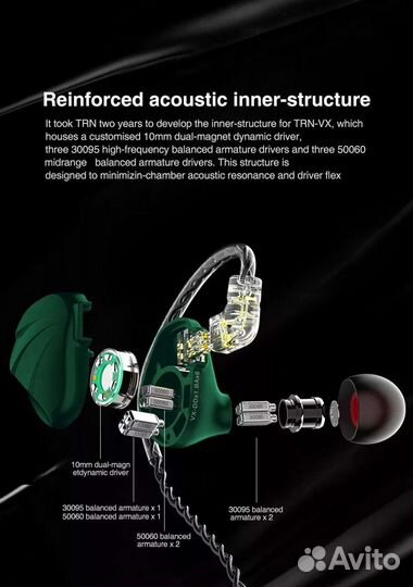 Наушники TRN VX