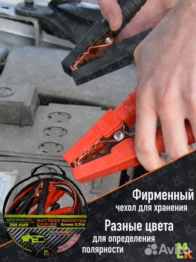 Крокодилы. Провода прикуривателя для авто 400А